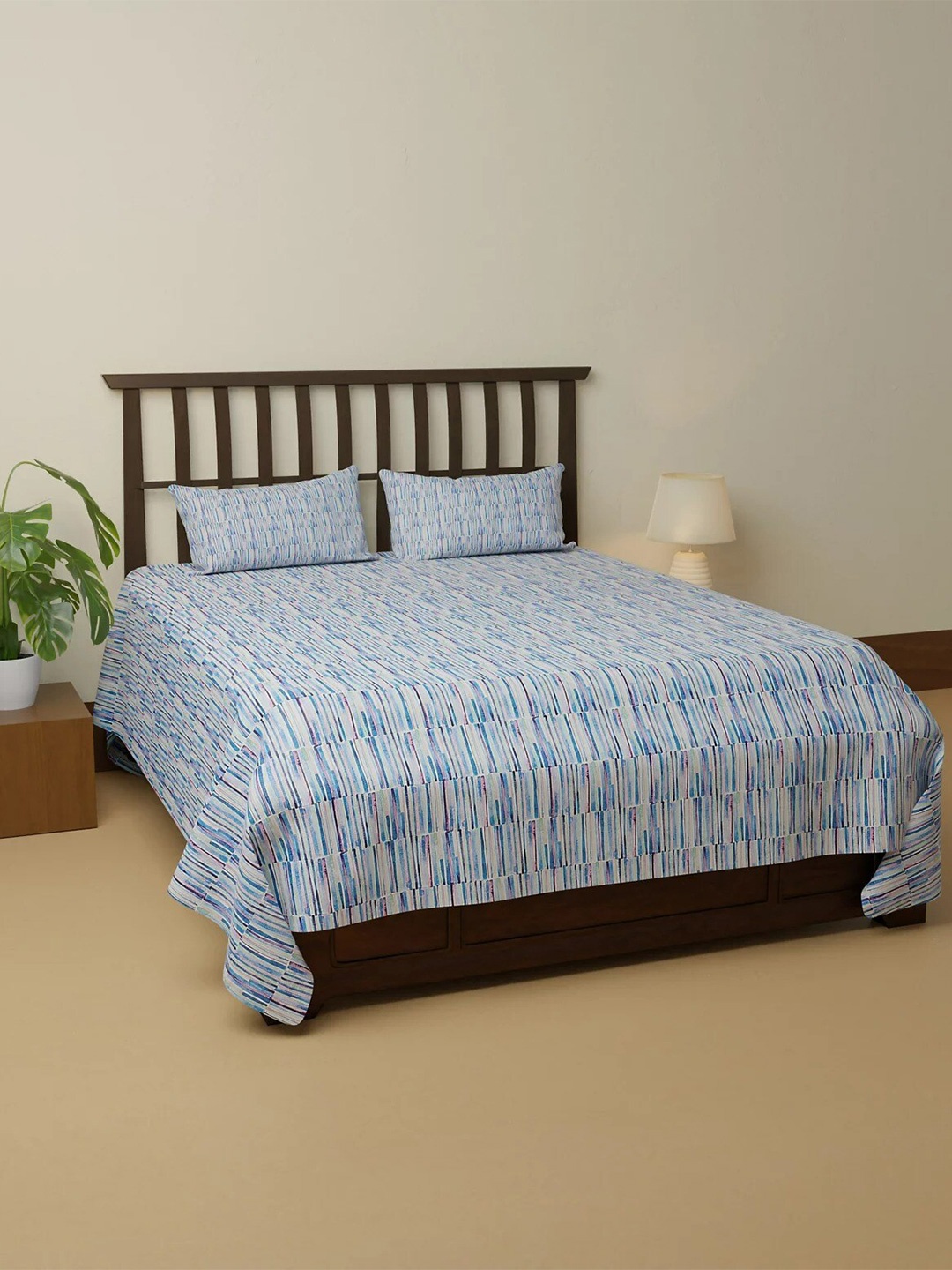 Marks & Spencer Watercolour Blue & White 128 TC Cotton Queen Bedsheet with 2 Pillow Covers
Marks & Spencer Watercolour Blue & White 128 TC Cotton Queen Bedsheet with 2 Pillow Covers