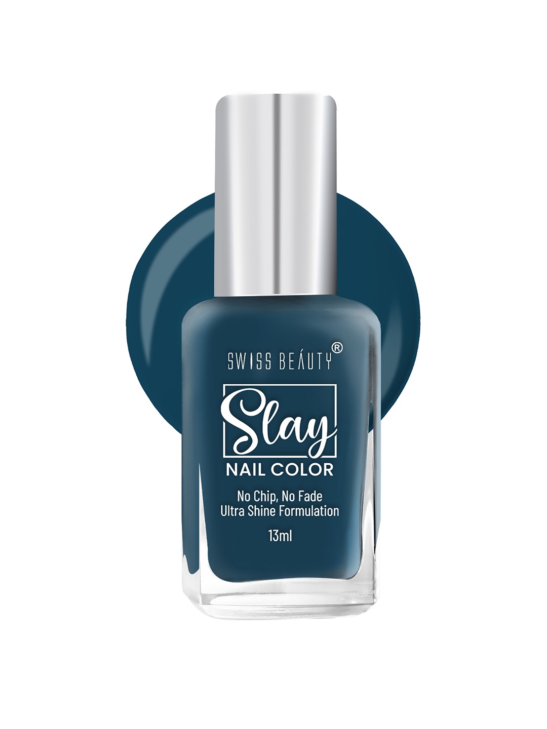 SWISS BEAUTY Quick Dry Slay Nail Polish with Ultra Shine Formula 13 ml - London Blu 45, Blue
SWISS BEAUTY Quick Dry Slay Nail Polish with Ultra Shine Formula 13 ml - London Blu 45, Blue
