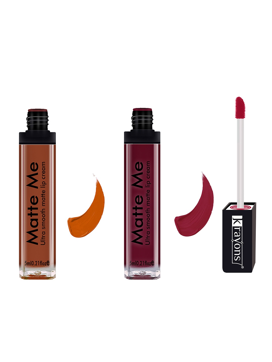 krayons Matte Me Set Of 2 Ultra Smooth Lip Cream Lipstick - Coffee Creme & Majestic Maroon
krayons Matte Me Set Of 2 Ultra Smooth Lip Cream Lipstick - Coffee Creme & Majestic Maroon