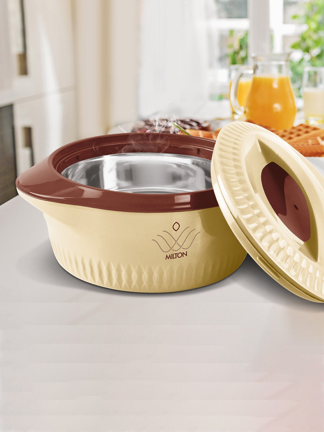 Milton Royal Jr. Brown Set Of 3 Insulated Stainless Steel Casseroles 410 ml 830 ml 1.27 L
Milton Royal Jr. Brown Set Of 3 Insulated Stainless Steel Casseroles 410 ml 830 ml 1.27 L