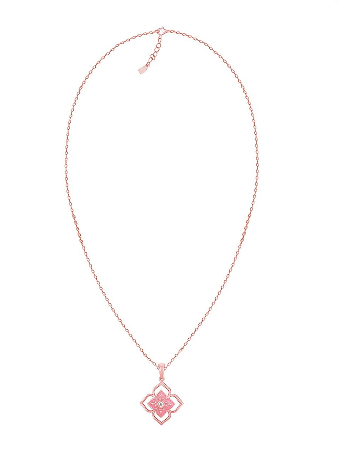GIVA 925 Sterling Silver Rose Gold-Plated Stone-Studded Taj Pendant With Chain
GIVA 925 Sterling Silver Rose Gold-Plated Stone-Studded Taj Pendant With Chain