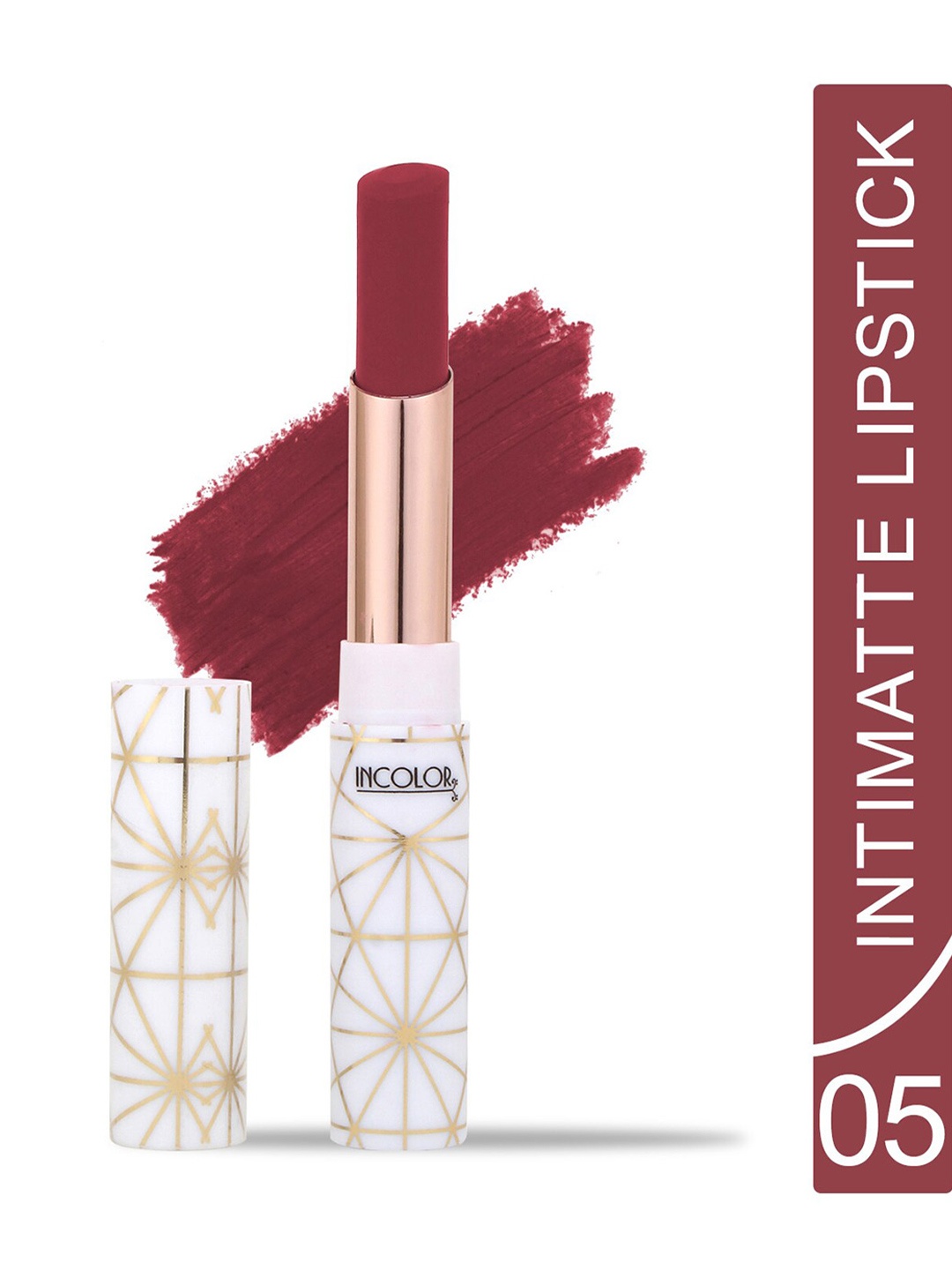 INCOLOR Intimatte Lightweight Long Lasting Smooth Texture Lipstick 2.3g - Shade 05, Brown
INCOLOR Intimatte Lightweight Long Lasting Smooth Texture Lipstick 2.3g - Shade 05, Brown