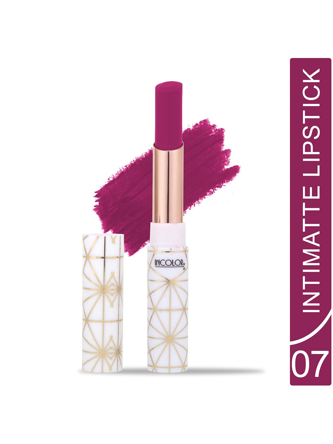 INCOLOR Intimatte Lightweight Long Lasting Smooth Texture Lipstick 2.3g - Shade 07, Purple
INCOLOR Intimatte Lightweight Long Lasting Smooth Texture Lipstick 2.3g - Shade 07, Purple