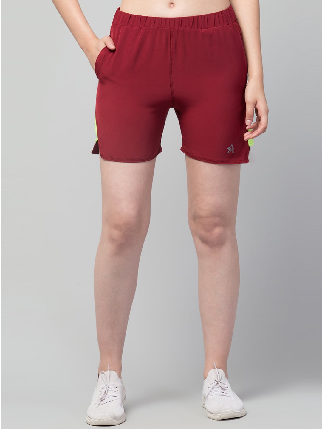 Apraa & Parma Women Outdoor e-Dry Technology Shorts, Maroon
