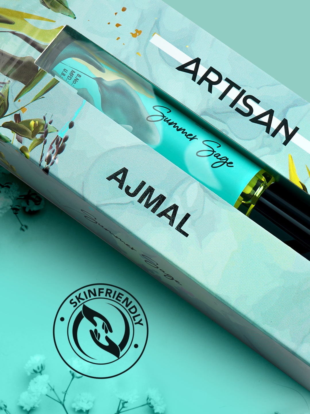 Ajmal Artisan Summer Sage Long-Lasting Concentrated Perfume Roll-On 10ml, Turquoise blue
Ajmal Artisan Summer Sage Long-Lasting Concentrated Perfume Roll-On 10ml, Turquoise blue