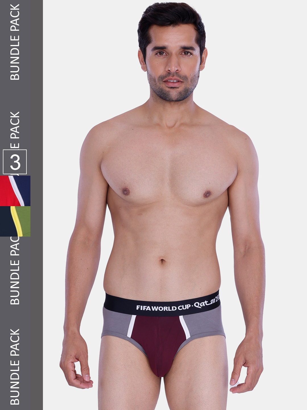 FREECULTR Men Pack Of 3 FIFA World Cup Printed MicroModal Anti Microbial Basic Briefs, Red
FREECULTR Men Pack Of 3 FIFA World Cup Printed MicroModal Anti Microbial Basic Briefs, Red
