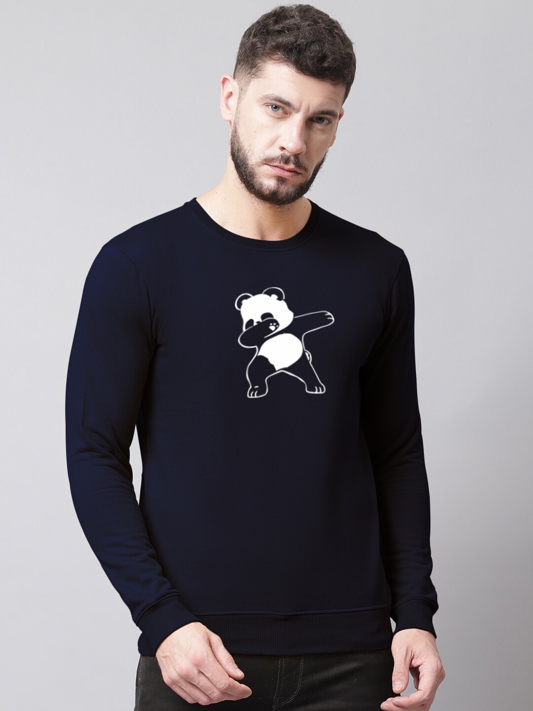 Friskers Men Humor & Comic Printed Ribbed Hemline Pullover Sweatshirt, Navy blue
Friskers Men Humor & Comic Printed Ribbed Hemline Pullover Sweatshirt, Navy blue