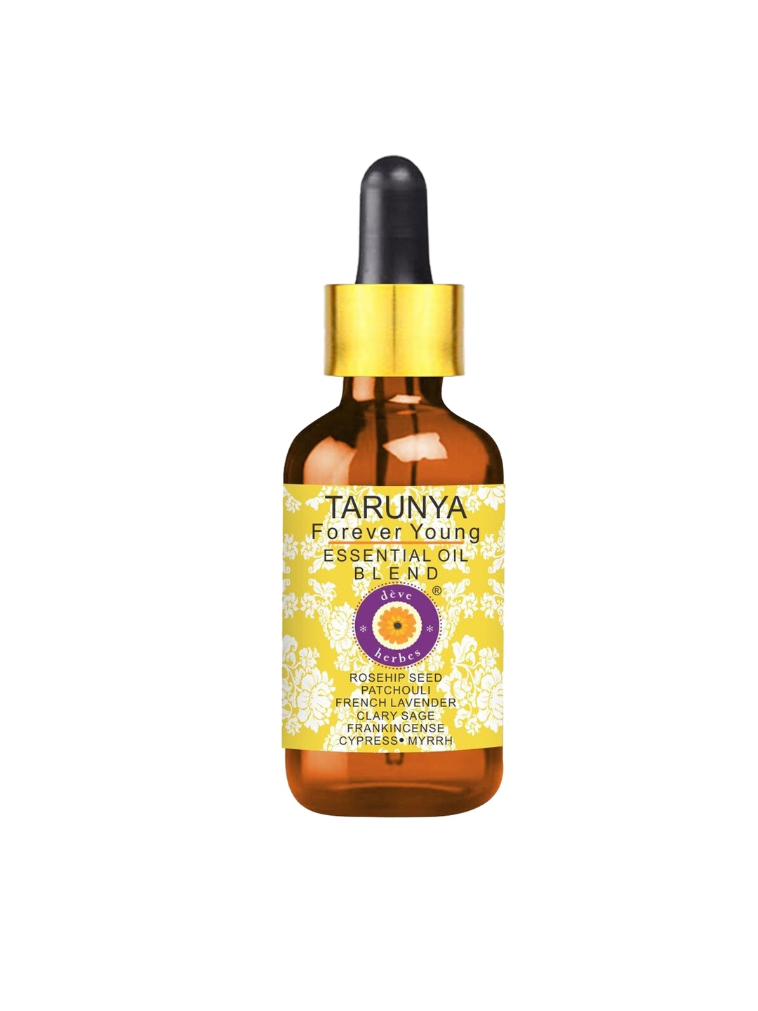 Deve Herbes Tarunya Forever Young Anti Ageing Essential Blend Oil with Glass Dropper- 30ml, Yellow
Deve Herbes Tarunya Forever Young Anti Ageing Essential Blend Oil with Glass Dropper- 30ml, Yellow
