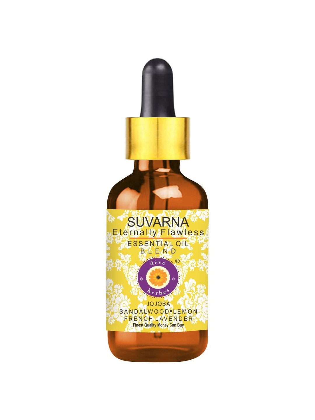 Deve Herbes Suvarna Fair & Flawless Essential Oil Blend with Glass Dropper - 50ml, Yellow
Deve Herbes Suvarna Fair & Flawless Essential Oil Blend with Glass Dropper - 50ml, Yellow