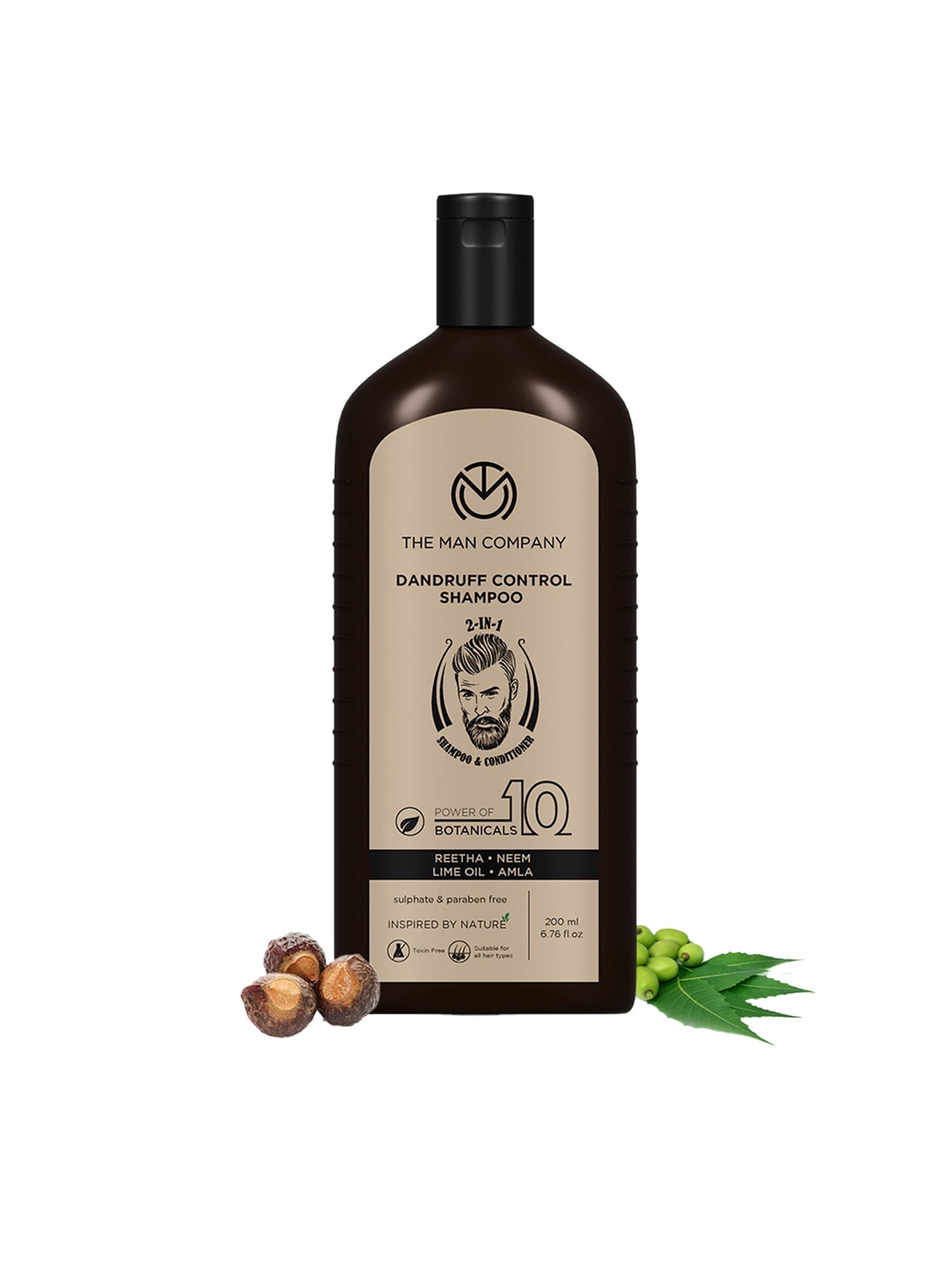 THE MAN COMPANY Dandruff Control 2-in-1 Shampoo & Conditioner with 10 Botanicals - 200 ml, White
THE MAN COMPANY Dandruff Control 2-in-1 Shampoo & Conditioner with 10 Botanicals - 200 ml, White