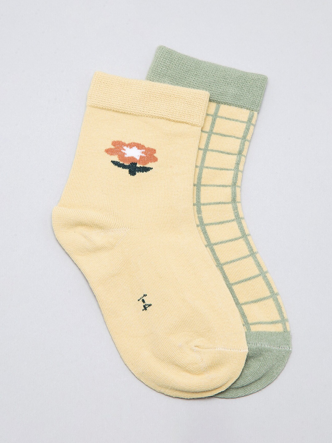J Style Kids Pack of 2 Assorted Ankle-Length Socks