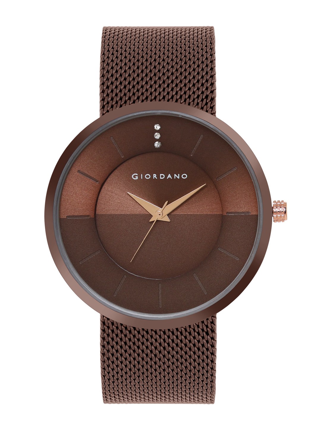 GIORDANO Men Brown Dial & Brown Stainless Steel Bracelet Style Straps Analogue Watch
GIORDANO Men Brown Dial & Brown Stainless Steel Bracelet Style Straps Analogue Watch