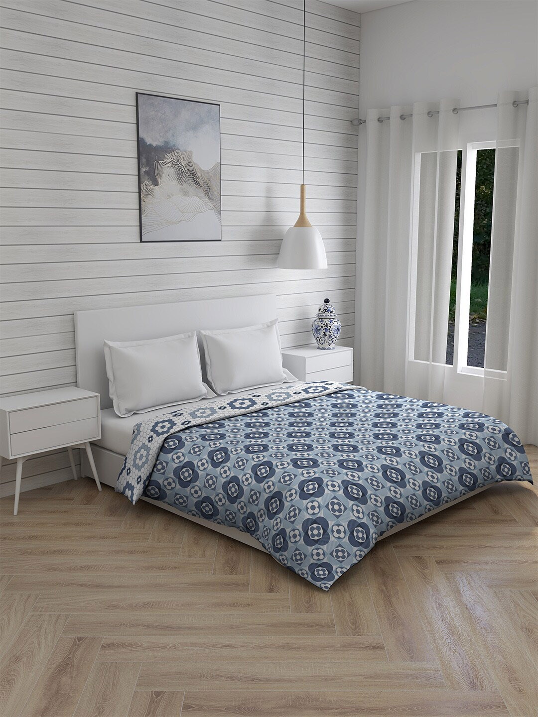 Layers Firenze Blue & White Floral Printed Mild Winter 120 GSM Double Bed Comforter
Layers Firenze Blue & White Floral Printed Mild Winter 120 GSM Double Bed Comforter