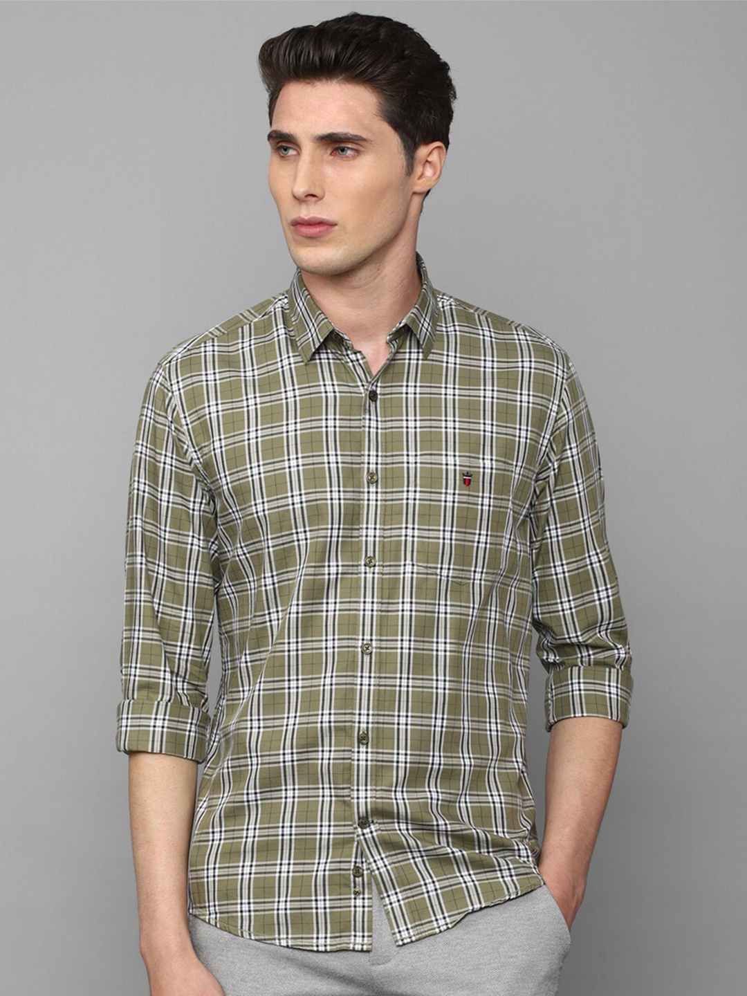 Louis Philippe Sport Men Slim Fit Tartan Checks Casual Cotton Shirt, Olive
Louis Philippe Sport Men Slim Fit Tartan Checks Casual Cotton Shirt, Olive