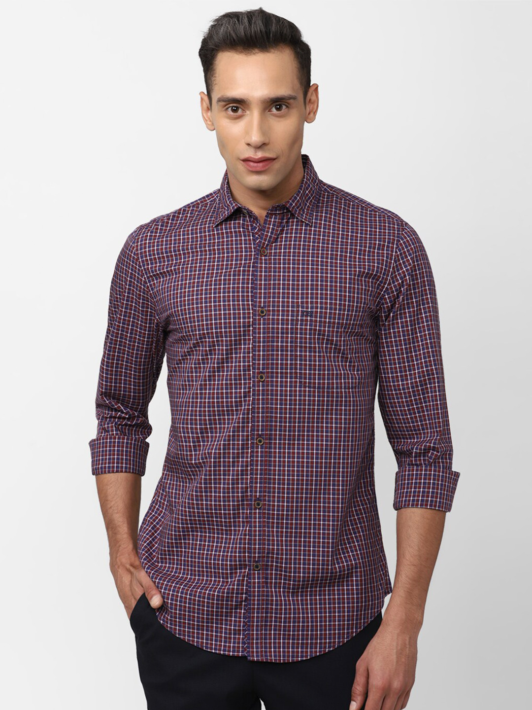 Peter England Casuals Men Slim Fit Checked Casual Cotton Shirt, Brown
Peter England Casuals Men Slim Fit Checked Casual Cotton Shirt, Brown