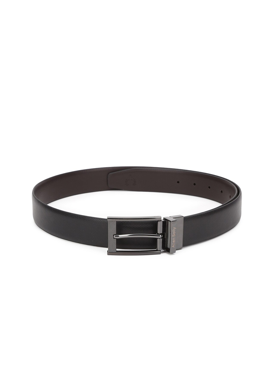 Allen Solly Men Leather Belt, Black