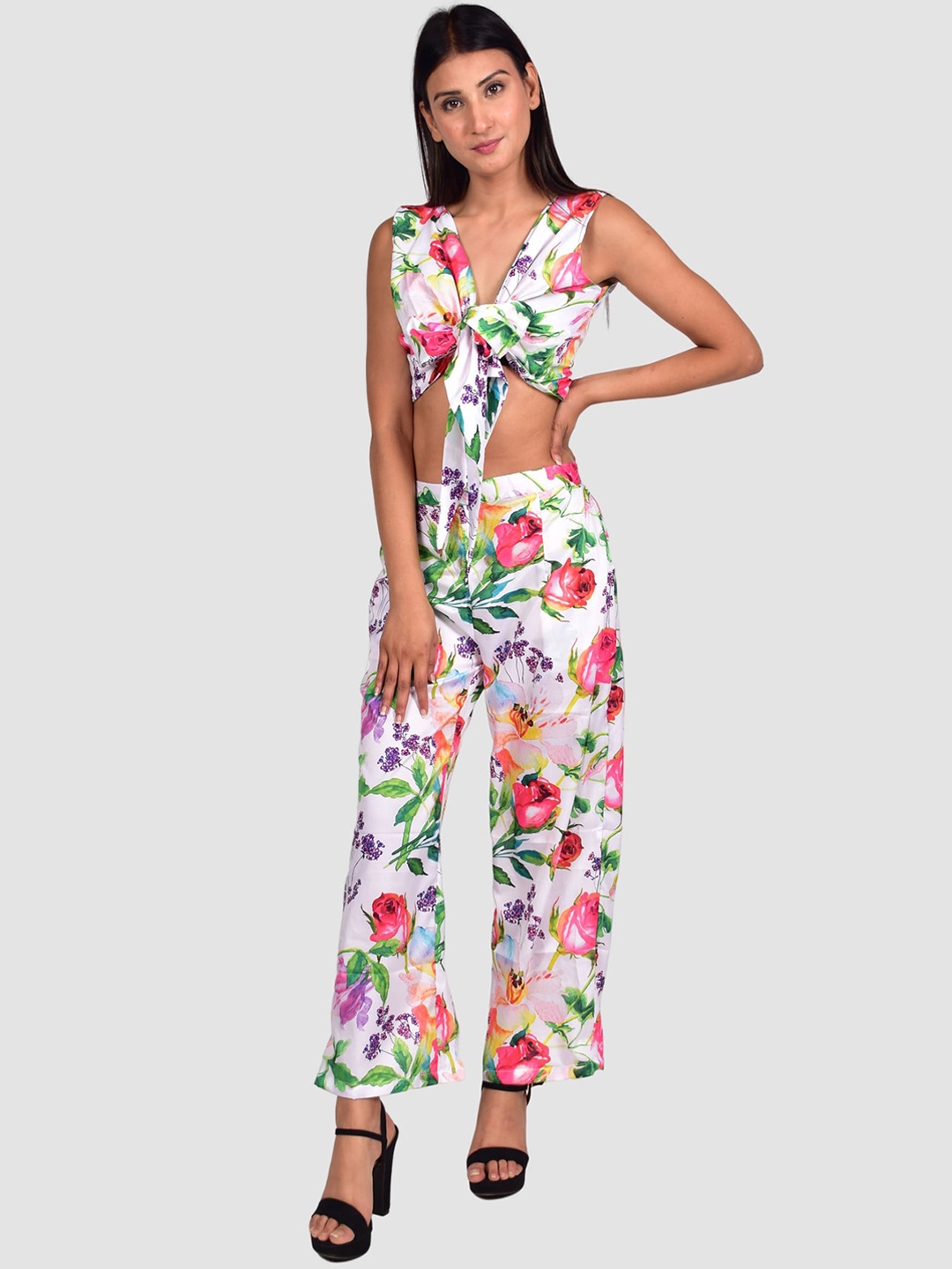 Rajoria Instyle Women Printed Swimsuit, Off white