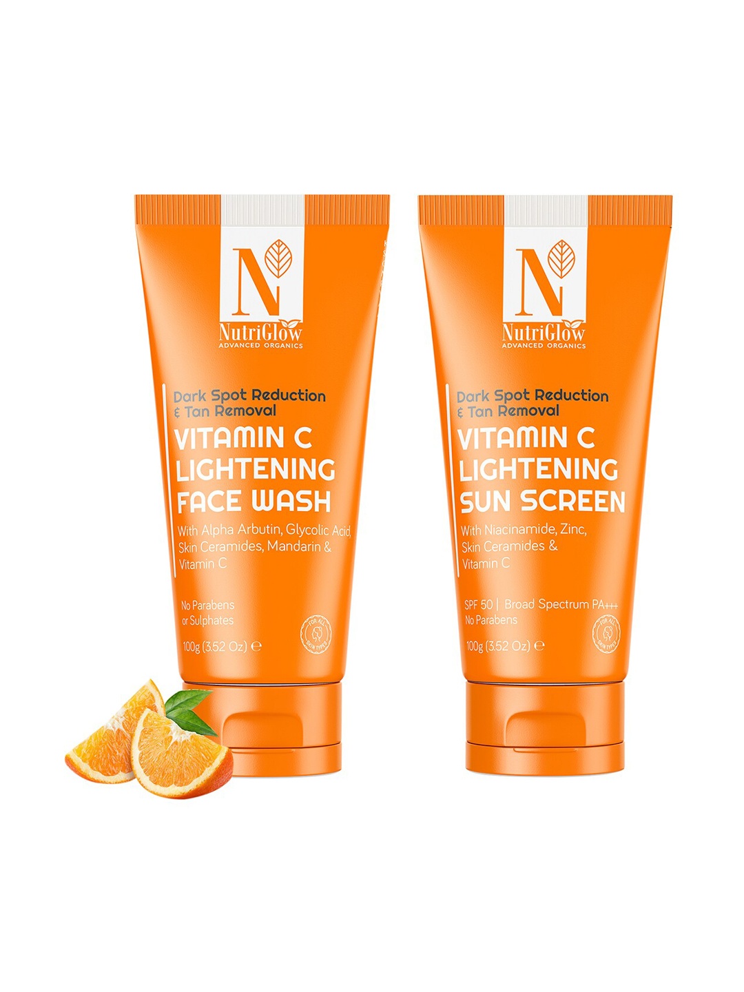 Nutriglow Advanced Organics Vitamin C Lightening Face Wash & Sunscreen Beauty Gift Set, Multi
Nutriglow Advanced Organics Vitamin C Lightening Face Wash & Sunscreen Beauty Gift Set, Multi