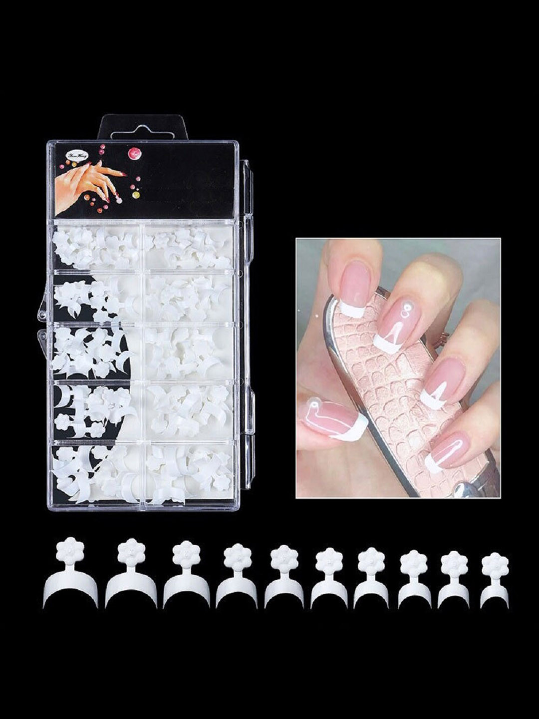 S.A.V.I. 100 Pieces French Acrylic Half Cover Short Nail Extension False Nails, White
S.A.V.I. 100 Pieces French Acrylic Half Cover Short Nail Extension False Nails, White