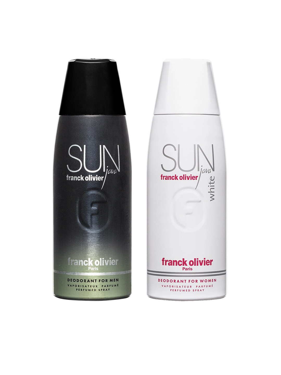 Franck Olivier Set of 2 Deodorant - Sun Java (Men) & Sun Java White (Women) 250ml Each, Black
Franck Olivier Set of 2 Deodorant - Sun Java (Men) & Sun Java White (Women) 250ml Each, Black