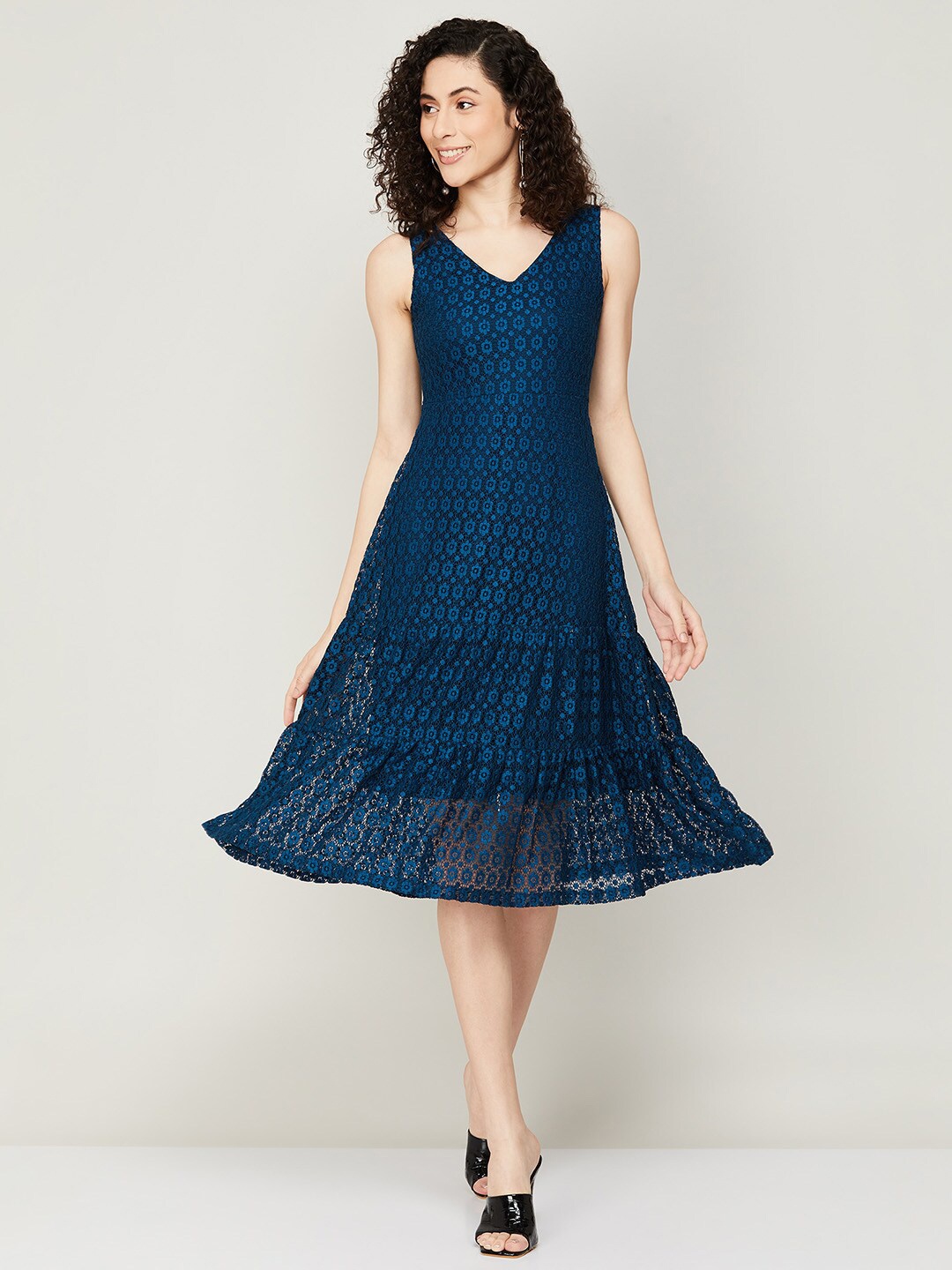 CODE by Lifestyle A-Line Midi Dress, Teal