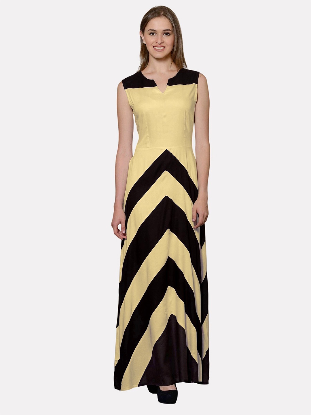 PATRORNA Maxi CottonDress, Black