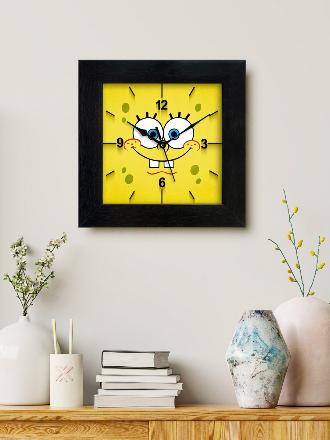 999Store Yellow & White Printed Analogue Contemporary Square Wall Clock 
999Store Yellow & White Printed Analogue Contemporary Square Wall Clock