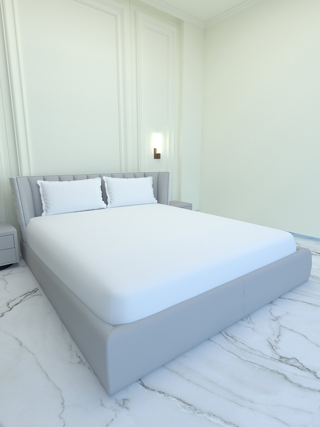 Pure Decor Cotton King Size Double Bedsheet With 2 Pillow Covers 2.74m X 2.74m, White
Pure Decor Cotton King Size Double Bedsheet With 2 Pillow Covers 2.74m X 2.74m, White