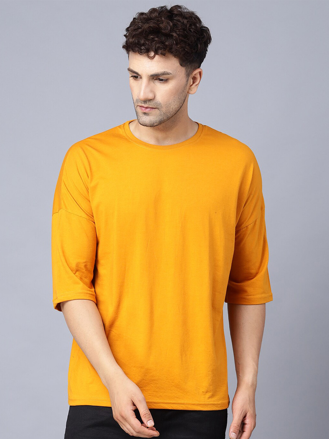 THE EG STORE Men Loose Fit Cotton T-shirt, Yellow
THE EG STORE Men Loose Fit Cotton T-shirt, Yellow