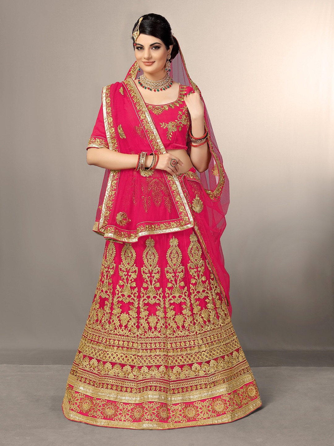 Sarvayog Fashion Embroidered Semi-Stitched Lehenga & Unstitched Blouse With Dupatta, Red
Sarvayog Fashion Embroidered Semi-Stitched Lehenga & Unstitched Blouse With Dupatta, Red