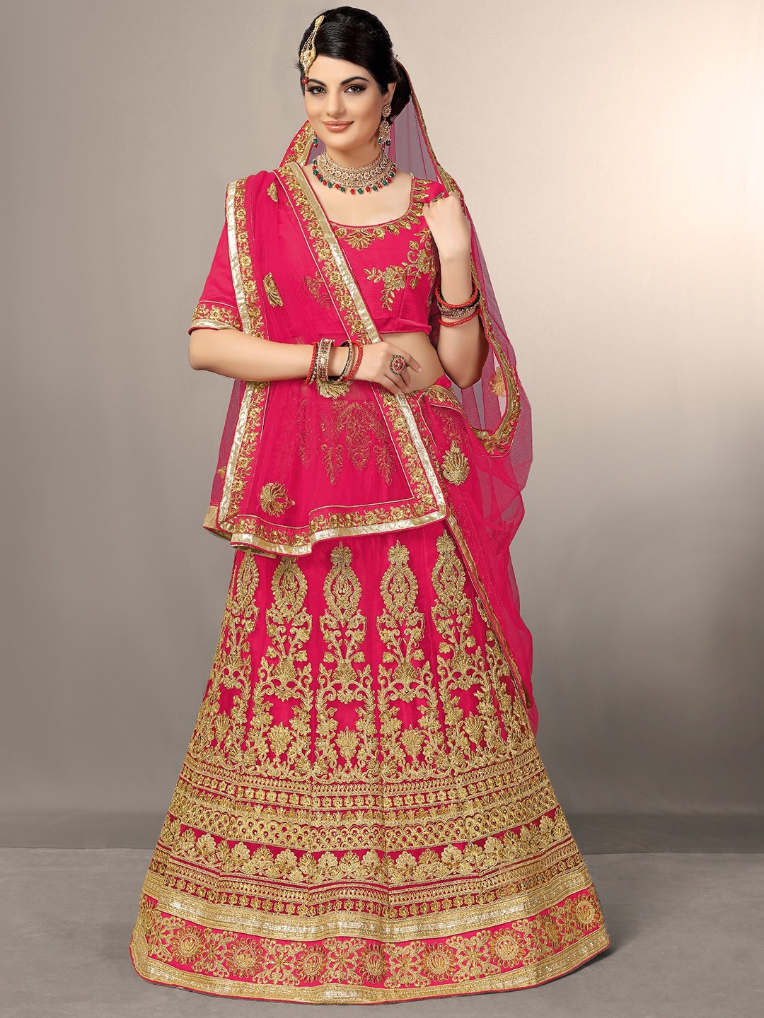 Sarvayog Fashion Embroidered Semi-Stitched Lehenga & Unstitched Blouse With Dupatta, Red
Sarvayog Fashion Embroidered Semi-Stitched Lehenga & Unstitched Blouse With Dupatta, Red