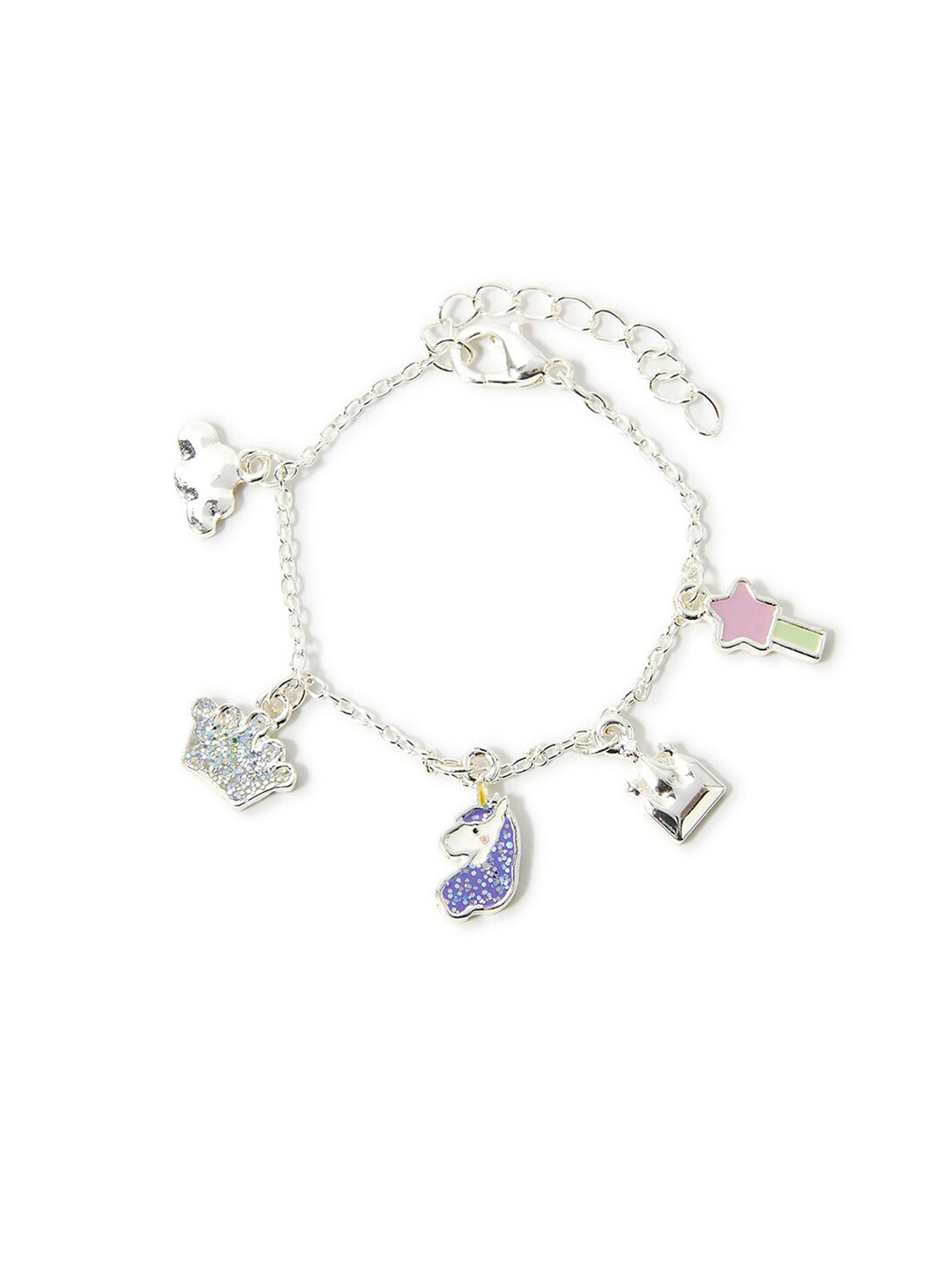 Accessorize Girls Silver-Plated Charm Bracelet
Accessorize Girls Silver-Plated Charm Bracelet
