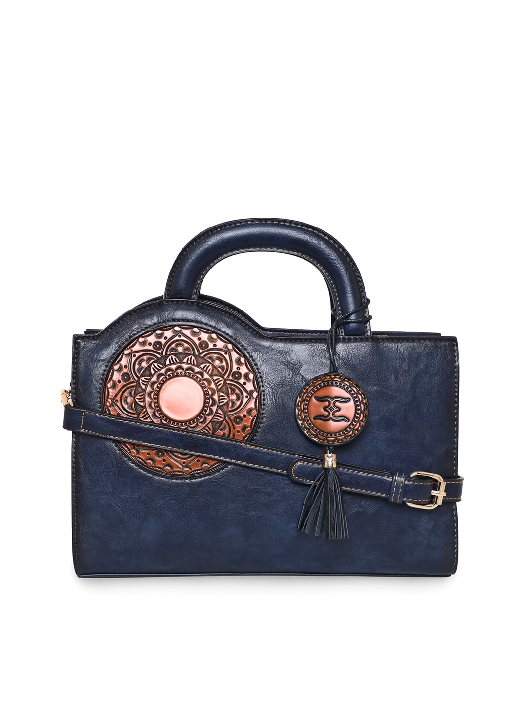 ESBEDA PU Structured Handheld Bag, Blue