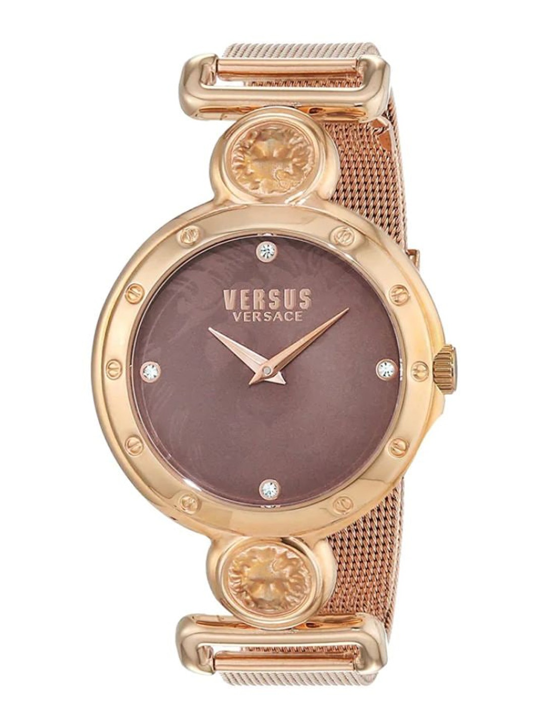 Versus Women Brass Embellished Dial & Stainless Steel Straps Analogue Watch SOL130016, Brown
Versus Women Brass Embellished Dial & Stainless Steel Straps Analogue Watch SOL130016, Brown