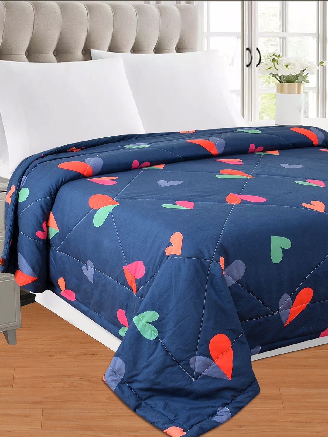 SEJ by Nisha Gupta Blue & Red Microfiber AC Room 150 GSM Reversible Double Bed Comforter
SEJ by Nisha Gupta Blue & Red Microfiber AC Room 150 GSM Reversible Double Bed Comforter