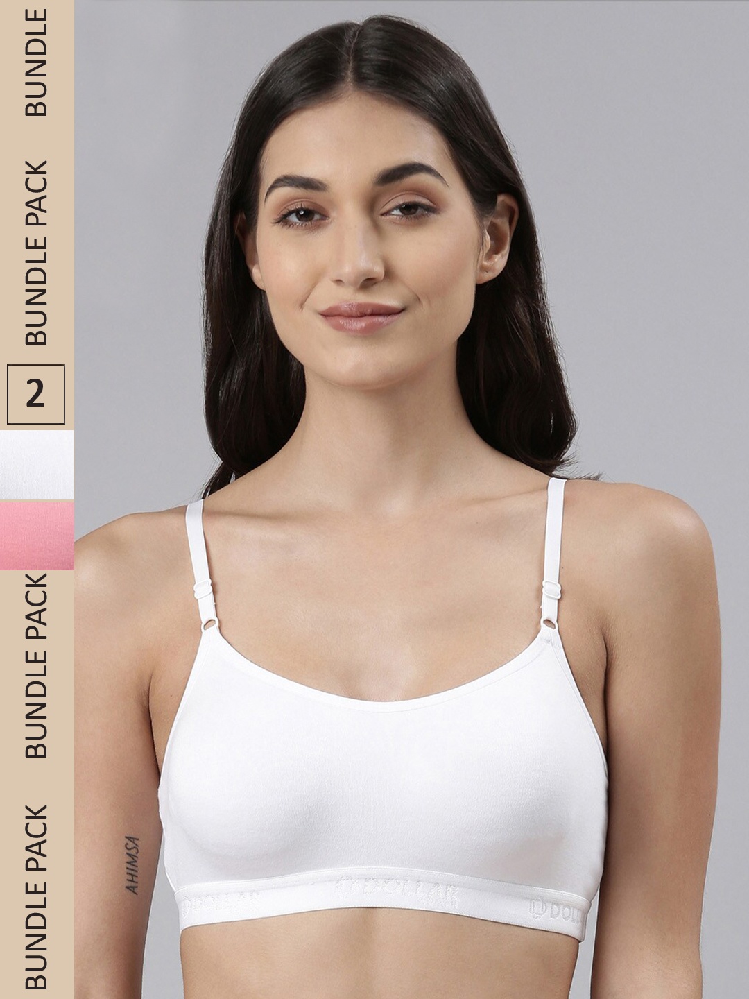 Dollar Missy Pack of 2 Non-Padded Seamless Anti Microbial Bra DBG-4001-R3-WHT-SLR-PO2, White
Dollar Missy Pack of 2 Non-Padded Seamless Anti Microbial Bra DBG-4001-R3-WHT-SLR-PO2, White