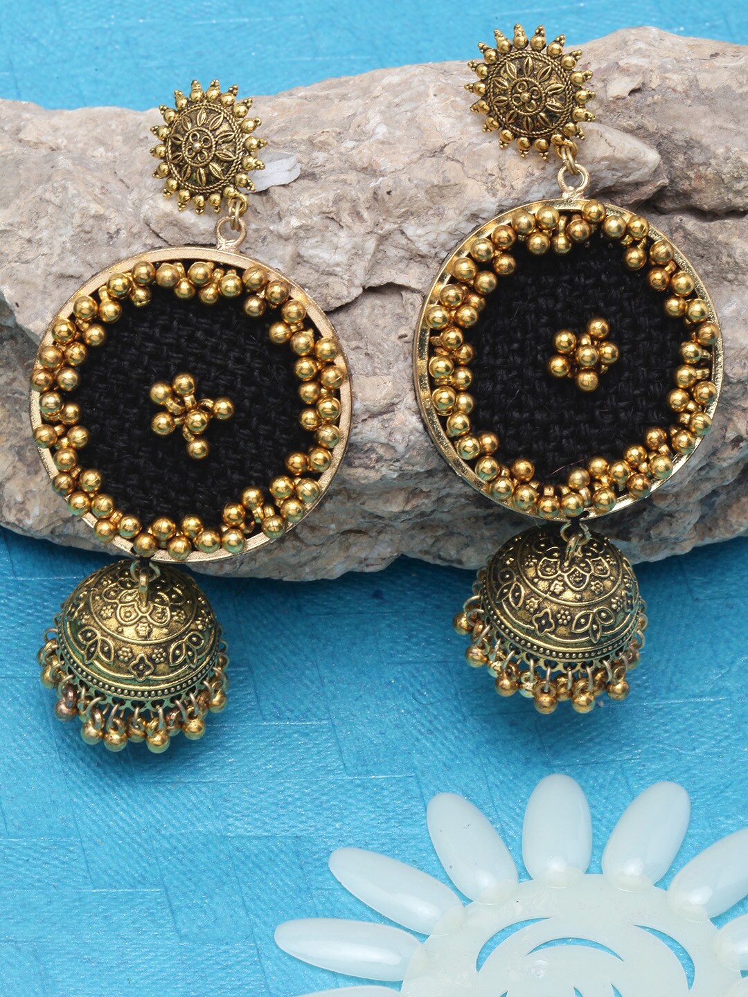 DIVA WALK Contemporary Drop Earrings, Gold