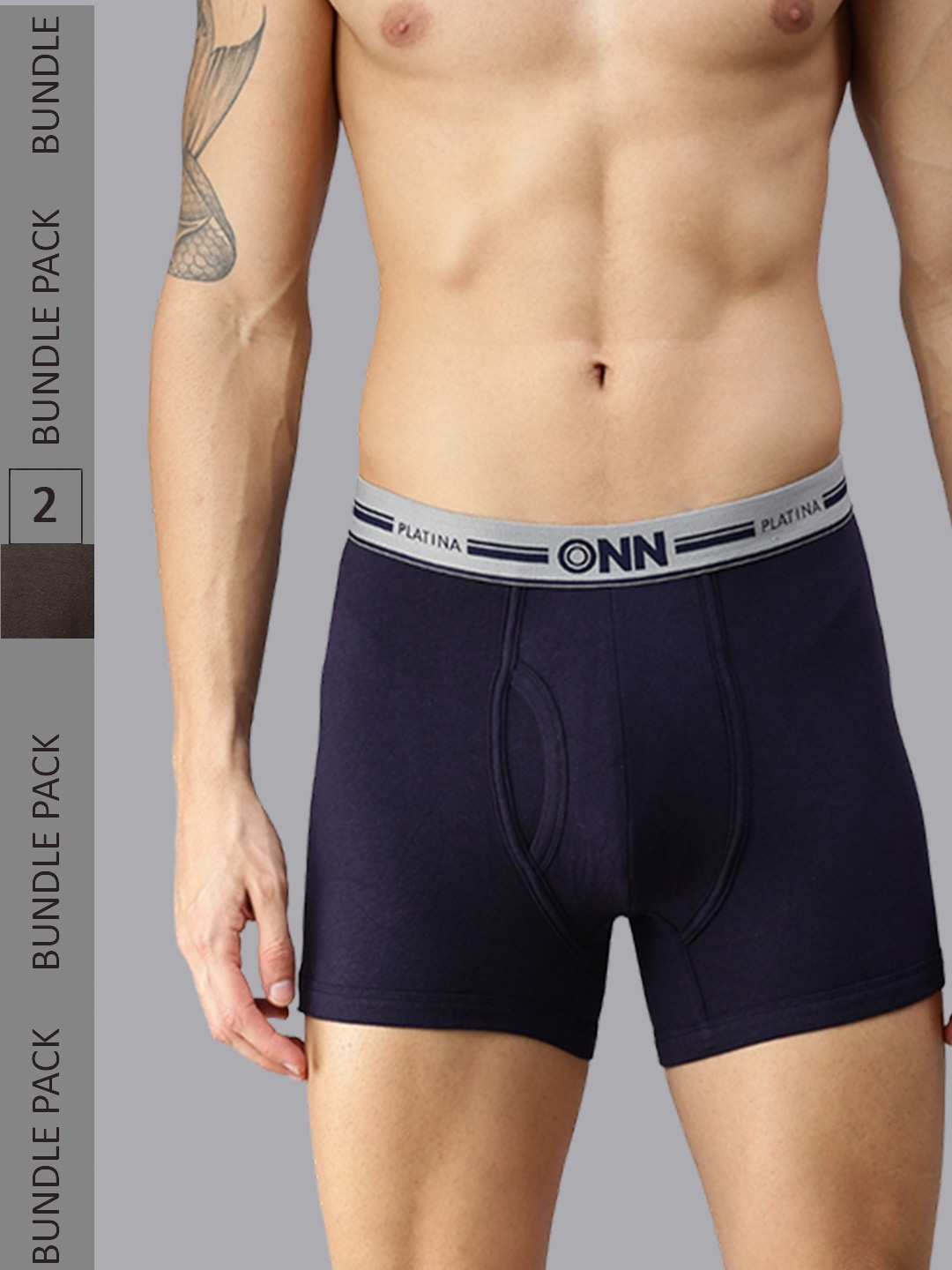 ONN Men Pack Of 2 Trunks ONN_OP_974, Grey