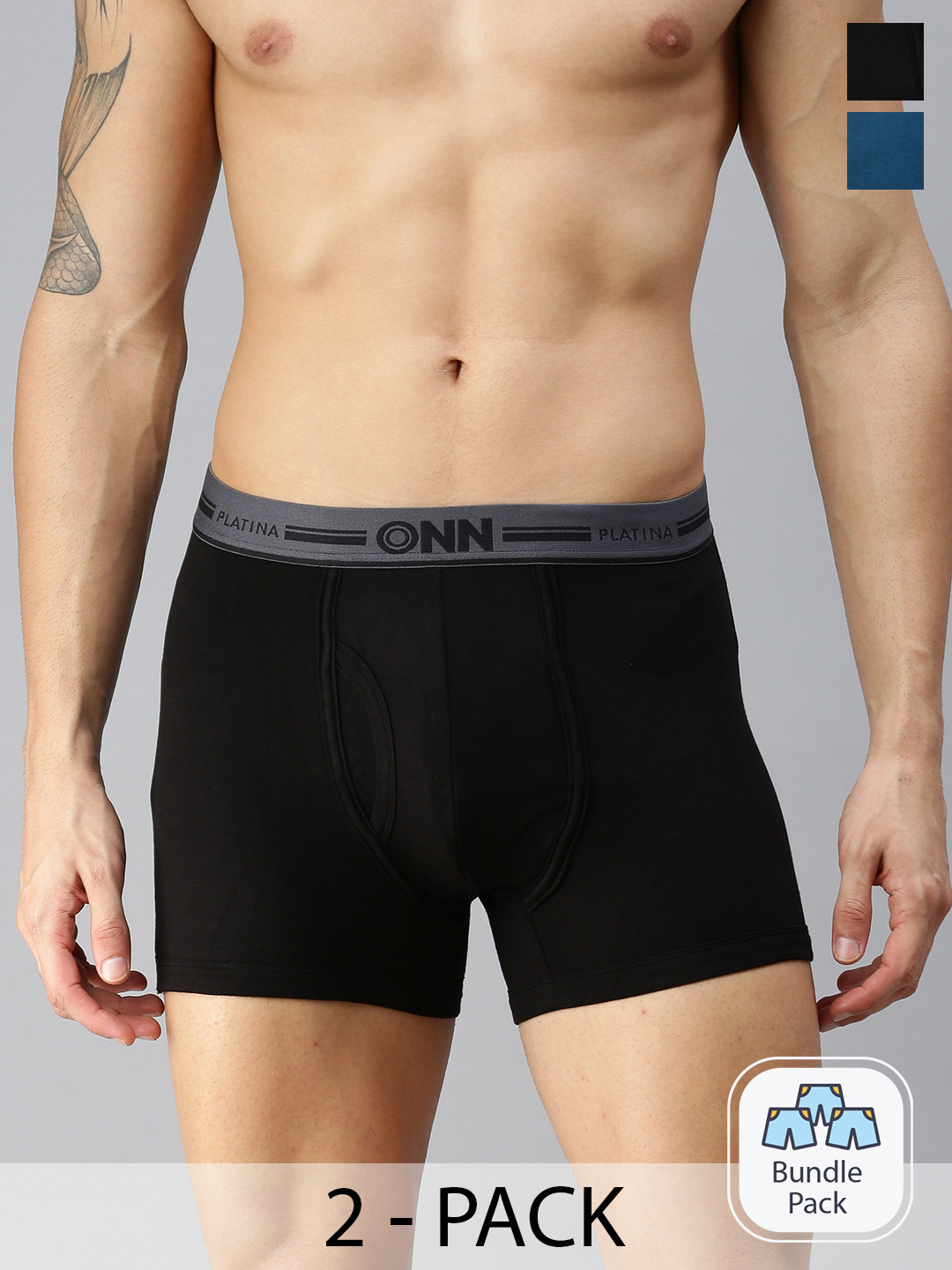 ONN Men Pack Of 3 Basic Trunks, Black
ONN Men Pack Of 3 Basic Trunks, Black