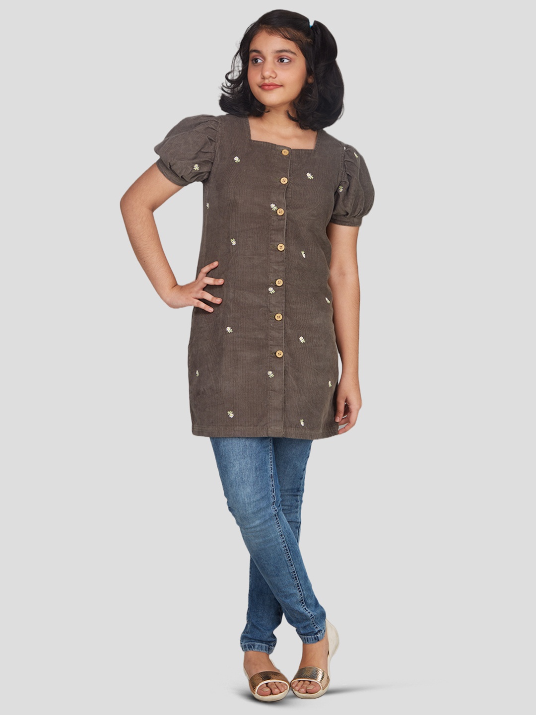 Zalio Brown Floral Top