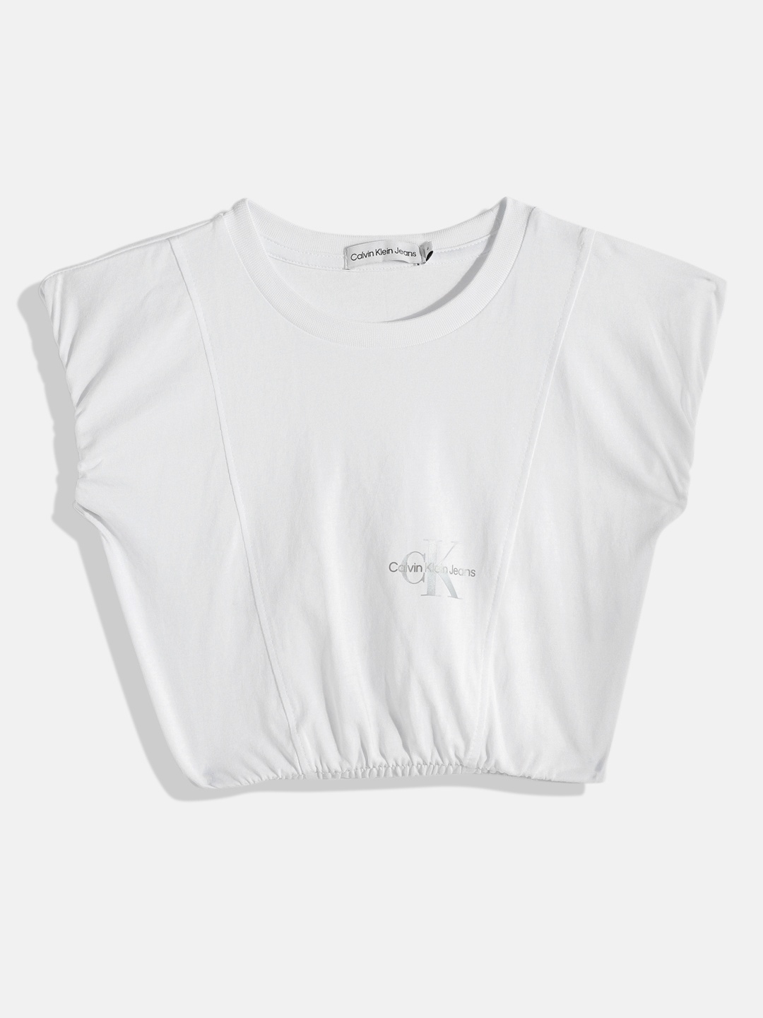 Calvin Klein Girls Brand Logo Placement Print Cap Sleeves Knitted Pure Cotton Top, White
Calvin Klein Girls Brand Logo Placement Print Cap Sleeves Knitted Pure Cotton Top, White