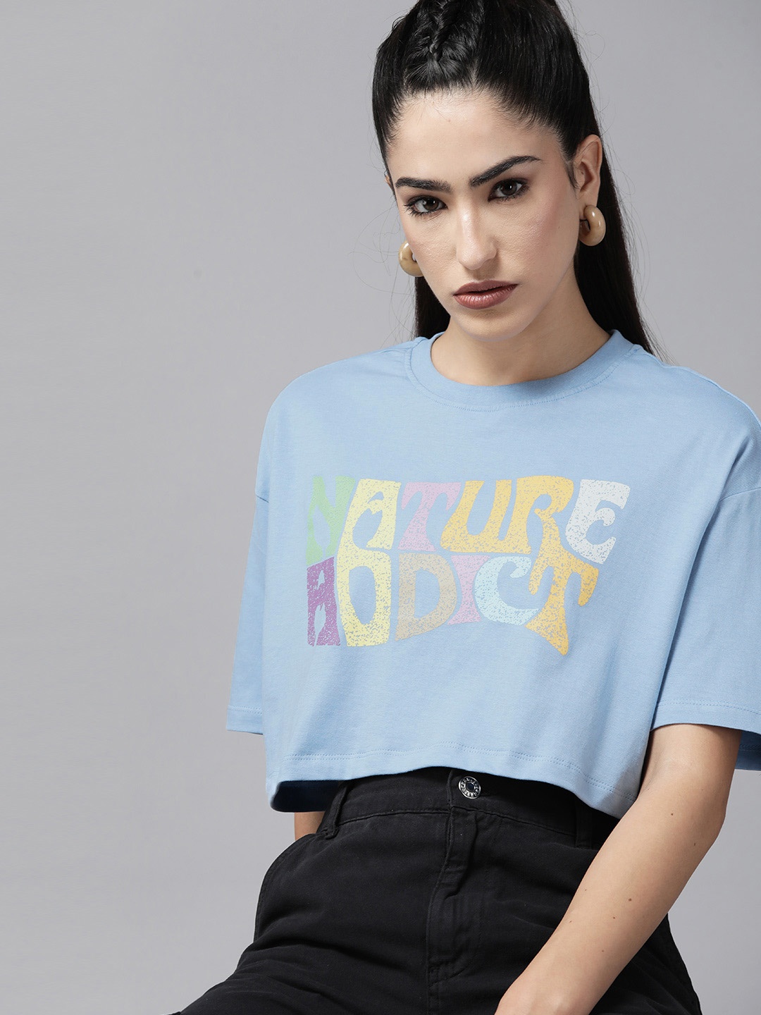 The Roadster Lifestyle Co. Printed Drop-Shoulder Sleeves Cotton Easy Boxy Cropped T-shirt, Blue
The Roadster Lifestyle Co. Printed Drop-Shoulder Sleeves Cotton Easy Boxy Cropped T-shirt, Blue