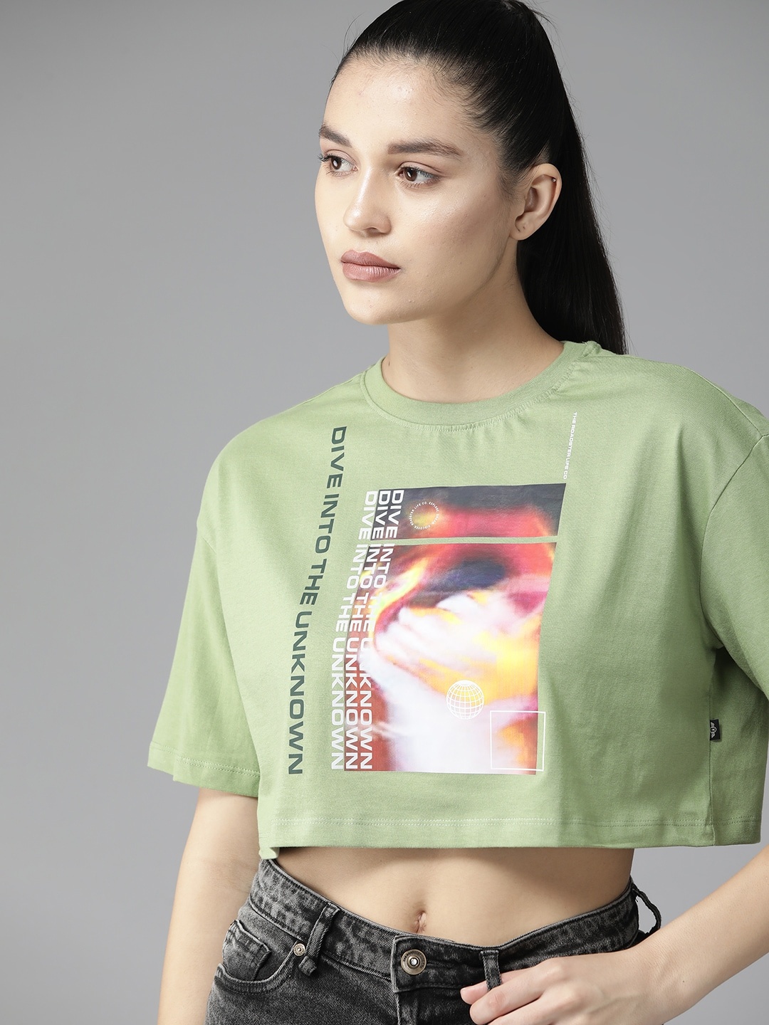 The Roadster Lifestyle Co. Women Typography Printed Drop-Shoulder Sleeves T-shirt, Green
The Roadster Lifestyle Co. Women Typography Printed Drop-Shoulder Sleeves T-shirt, Green