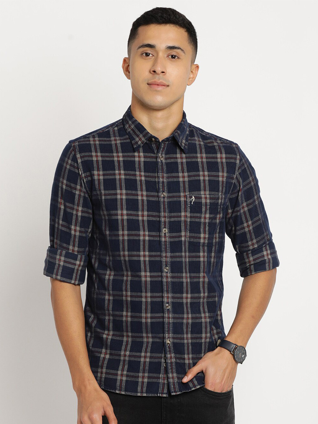 Indian Terrain Men Cotton Chiseled Slim Fit Tartan Checks Checked Casual Shirt, Blue
Indian Terrain Men Cotton Chiseled Slim Fit Tartan Checks Checked Casual Shirt, Blue