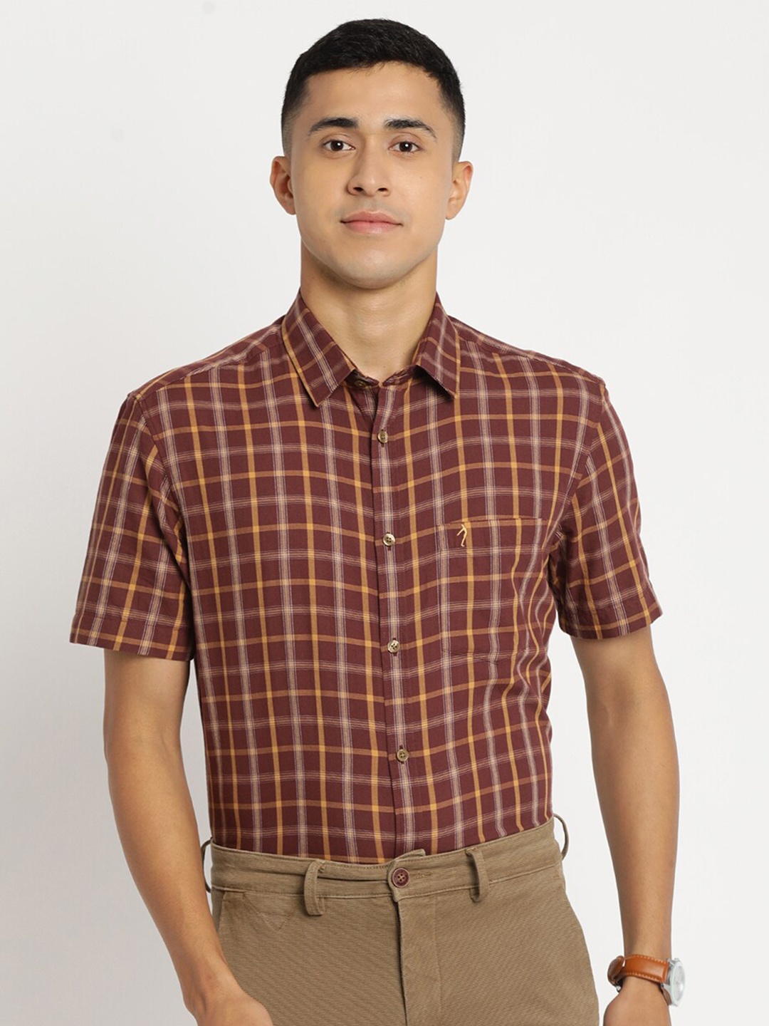 Indian Terrain Men Chiseled Slim Fit Tartan Checks Checked Cotton Casual Shirt, Brown
Indian Terrain Men Chiseled Slim Fit Tartan Checks Checked Cotton Casual Shirt, Brown