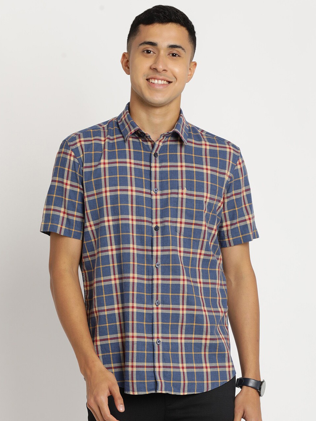 Indian Terrain Men Plus Size Pure Cotton Slim Fit Tartan Checks Checked Casual Shirt, Blue
Indian Terrain Men Plus Size Pure Cotton Slim Fit Tartan Checks Checked Casual Shirt, Blue