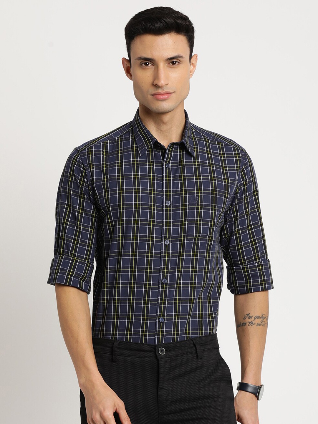 Indian Terrain Men Plus Size Pure Cotton Slim Fit Tartan Checks Checked Casual Shirt, Blue
Indian Terrain Men Plus Size Pure Cotton Slim Fit Tartan Checks Checked Casual Shirt, Blue