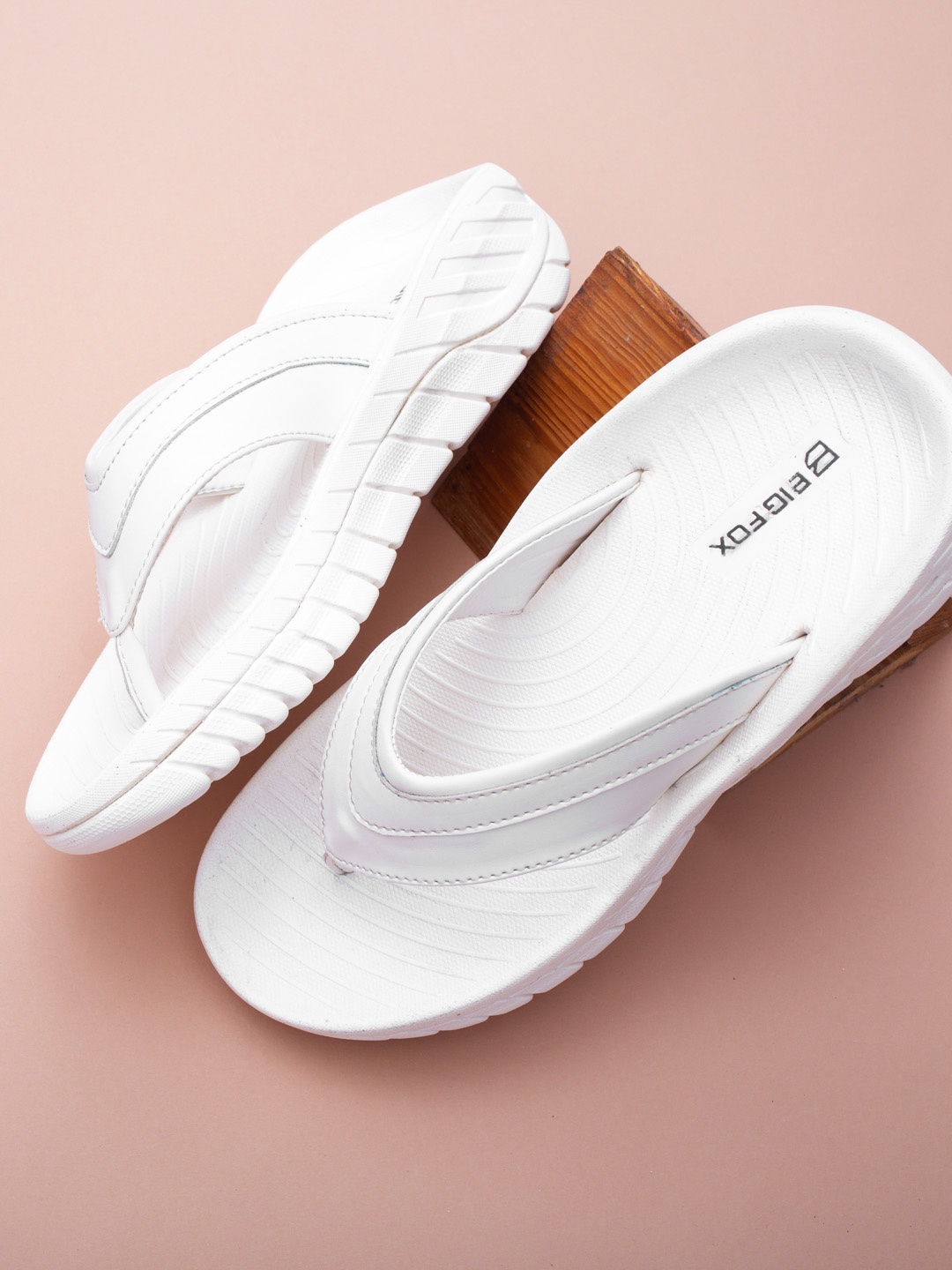 Big Fox Men Thong Flip-Flops, White