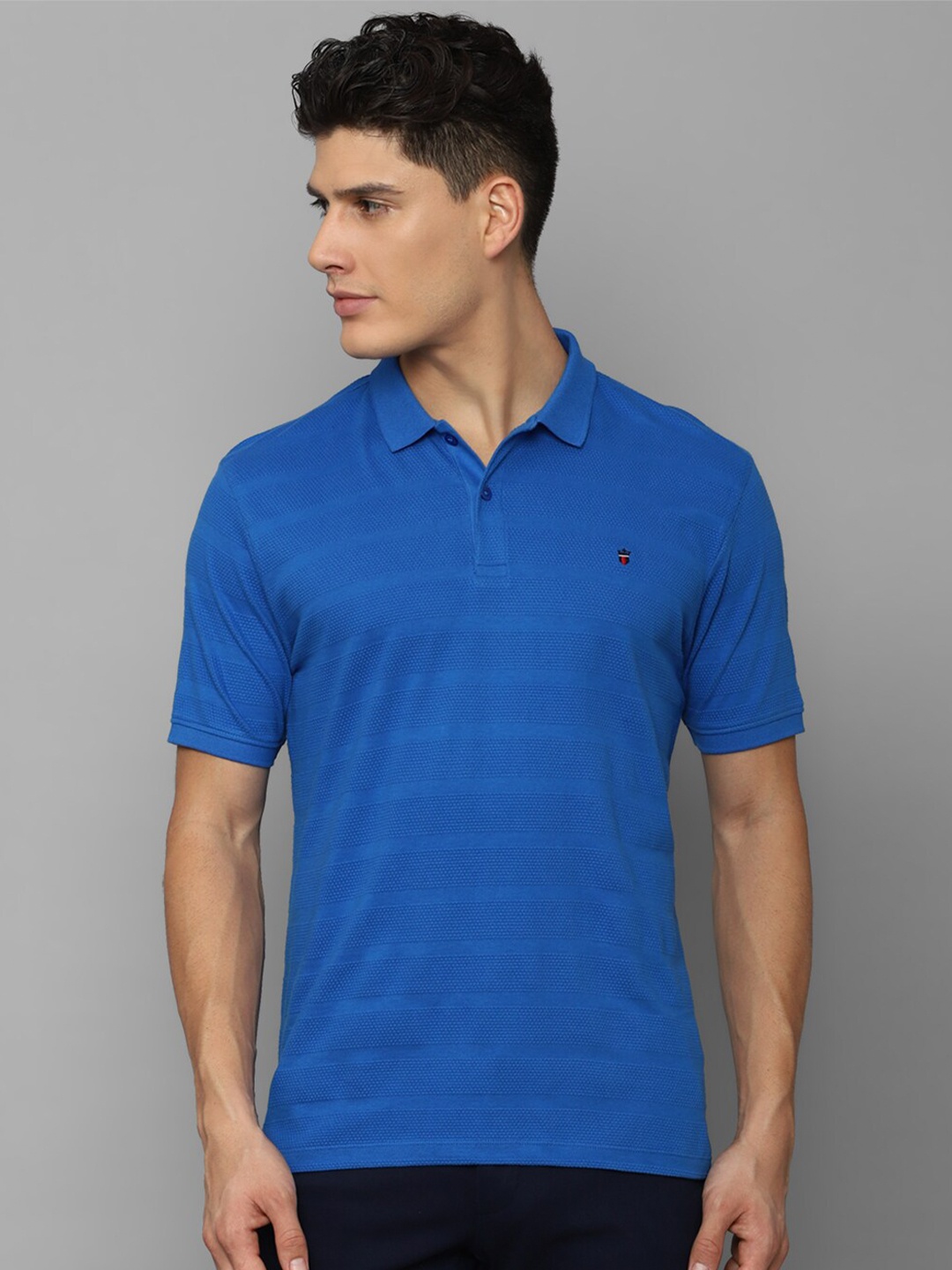 Louis Philippe Sport Men Striped Polo Collar Slim Fit Pure Cotton T-shirt, Blue
Louis Philippe Sport Men Striped Polo Collar Slim Fit Pure Cotton T-shirt, Blue