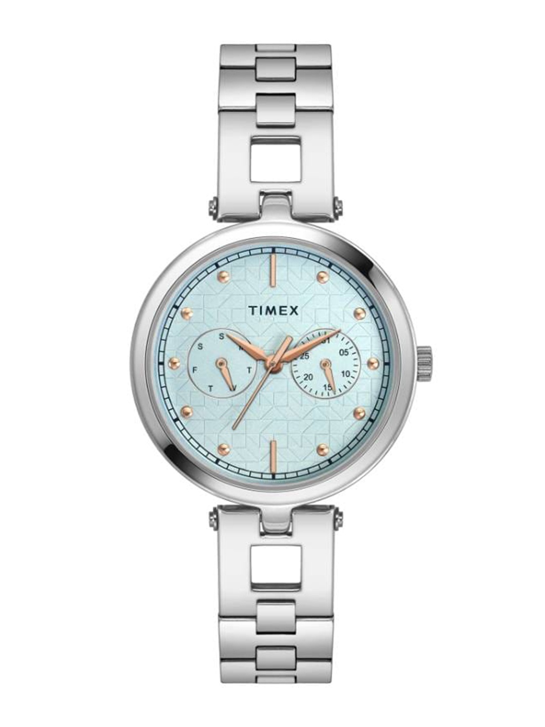 Timex Women Brass Dial & Stainless Steel Bracelet Style Straps Analogue Watch TWEL16600, Blue
Timex Women Brass Dial & Stainless Steel Bracelet Style Straps Analogue Watch TWEL16600, Blue